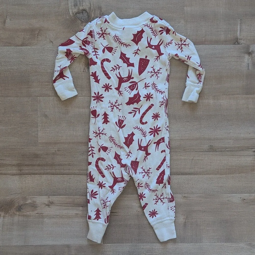 Hanna Andersson Scandi Deer Baby Zip Sleeper - 6-12M - Picture 3 of 5